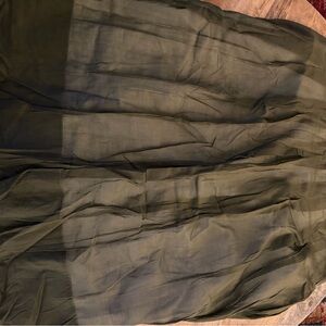 Talbots Olive Green A-Line Skirt